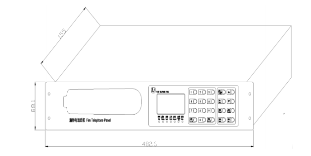 利達HY6311總線消防電話總機結構圖