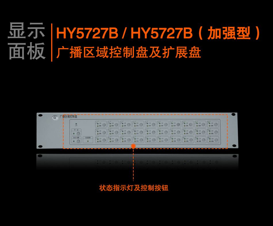 HY5727B廣播區域控制盤顯示面板